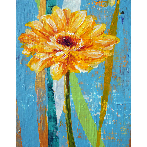 【◉完売】（F0）「 ガーベラ・小さな太陽 」
			