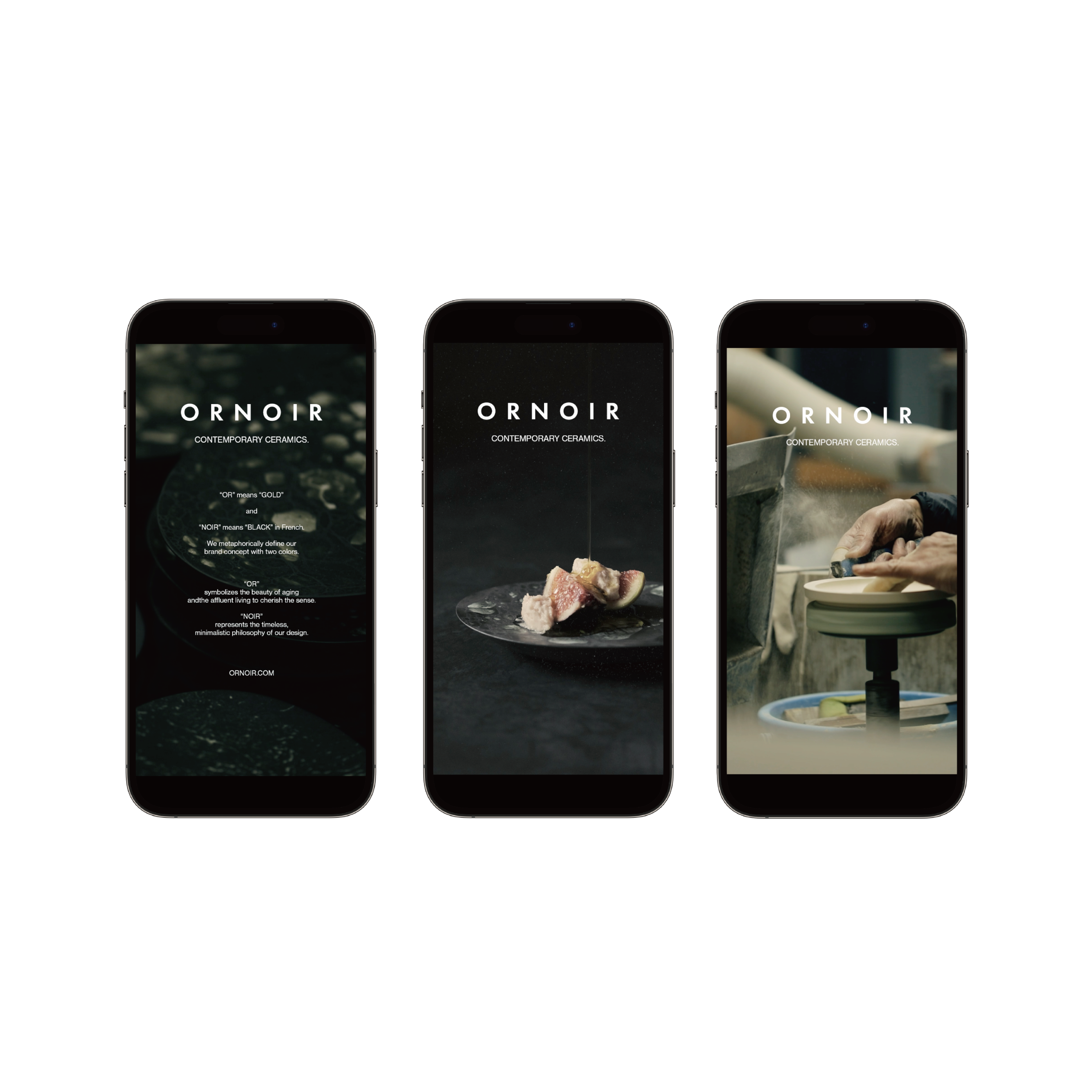 現代陶器「ORNOIR」動画編集