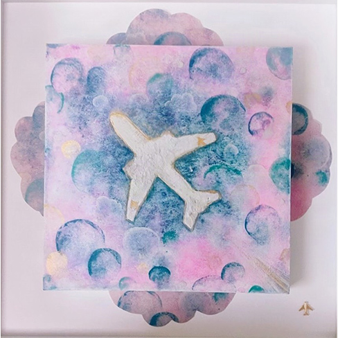 飛行機　水群緑