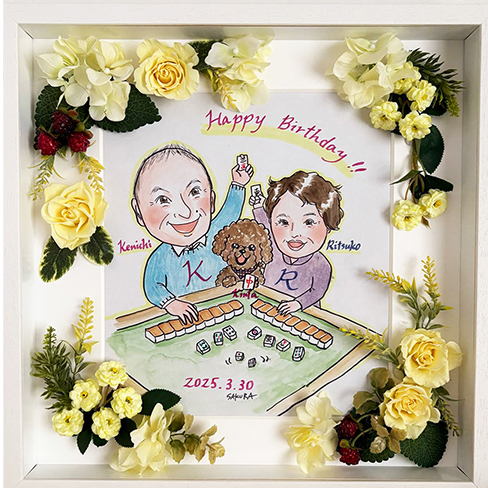 記念似顔絵（イエロー）